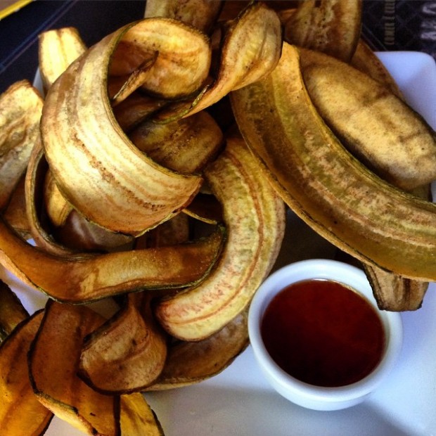 Chips de banana com geleia de pimenta publicado no Facebook da nutricionista 